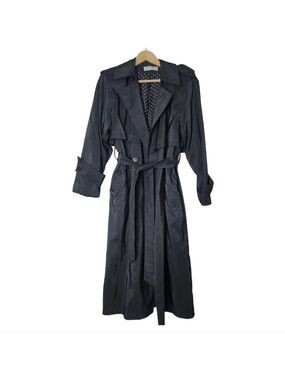 𝅺Vintage Forcaster of Boston Black Trench Coat